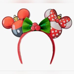 Loungefly Mickey Minnie Ornament Ears Headband